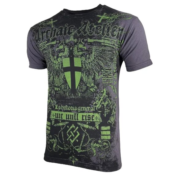 Archaic by Affliction Men's T-Shirt Torsion Biker Tattoo, S-5XL - Picture 5 of 8